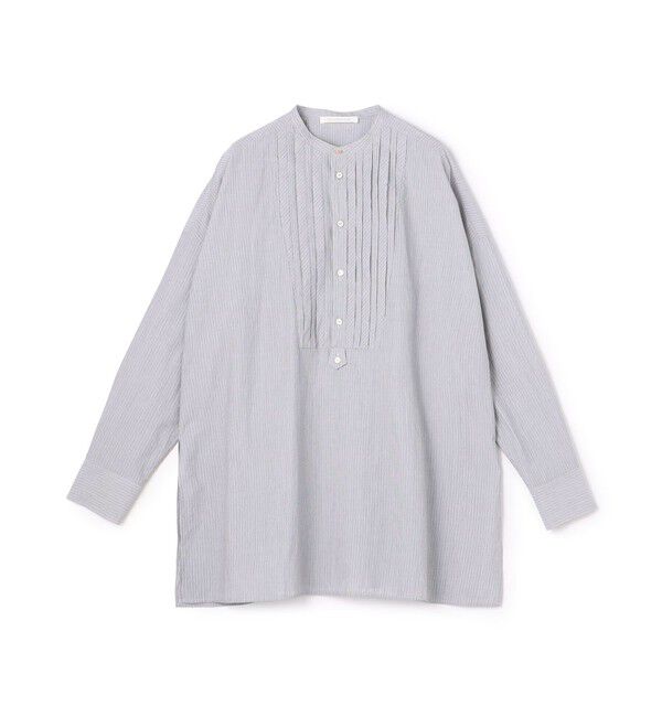 GALERIE VIE「コットン スタンドカラー ブザムシャツ」|シャツ・ブラウス|18 ブラック系