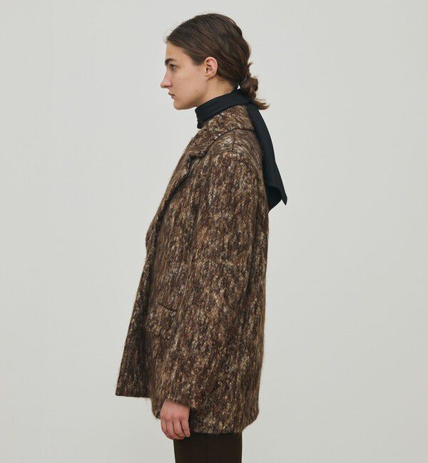 DES PRES「モヘヤレオパード ジャコット」|チェスターコート|