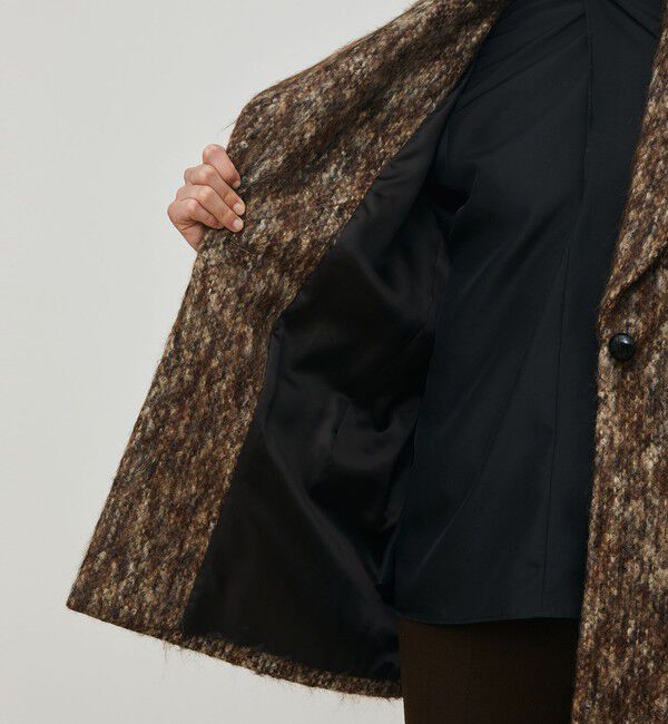 DES PRES「モヘヤレオパード ジャコット」|チェスターコート|