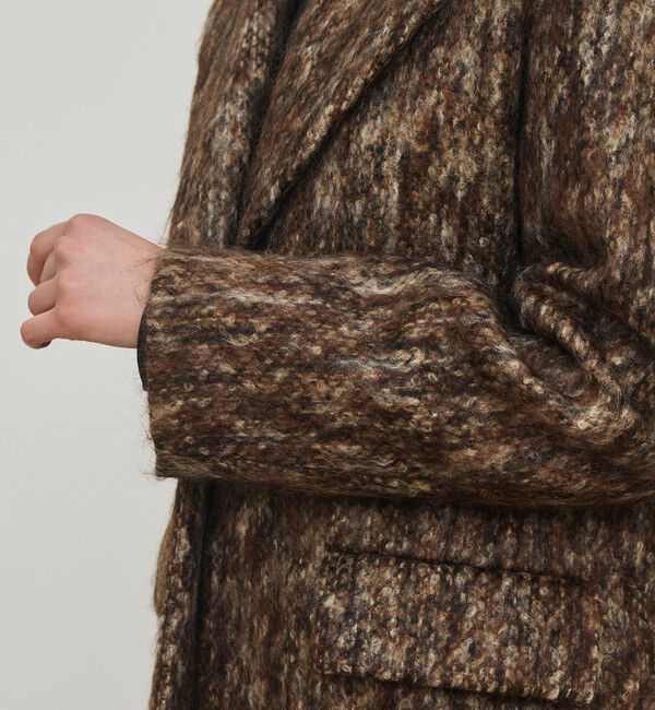 DES PRES「モヘヤレオパード ジャコット」|チェスターコート|