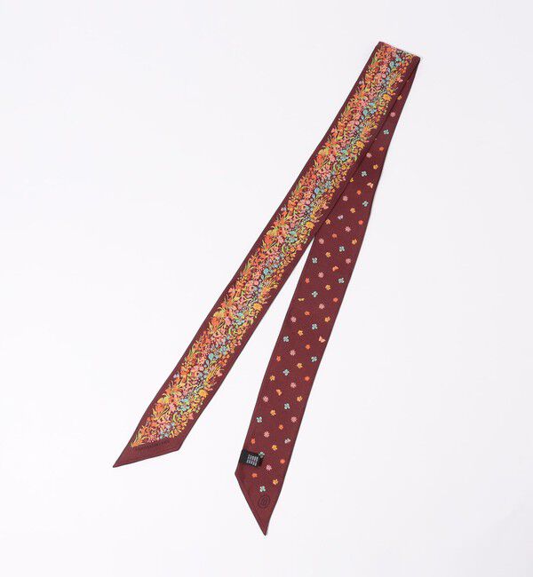 TOMORROWLAND GOODS「Atelier TOMORROWLAND FLOWER シルク ボウタイスカーフ」|バンダナ・スカーフ|