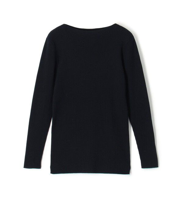 GALERIE VIE「ギザコットンリブ ボートネックプルオーバー」|ニット・セーター|69 ネイビー