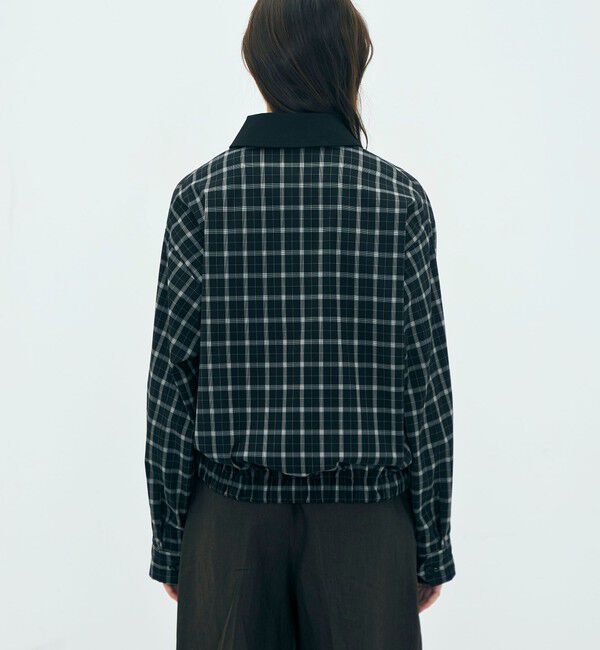 Edition「edition pourell Super 120'sトロチェック コットンカラーブルゾン」|ブルゾン・スタジャン|