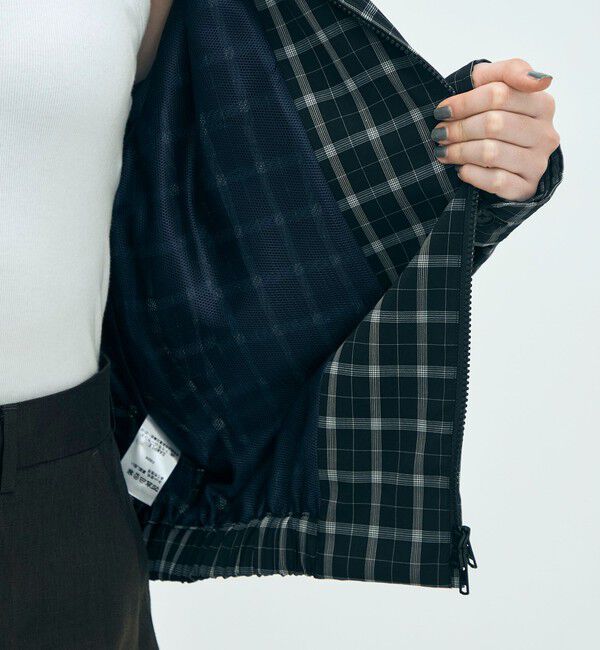 Edition「edition pourell Super 120'sトロチェック コットンカラーブルゾン」|ブルゾン・スタジャン|