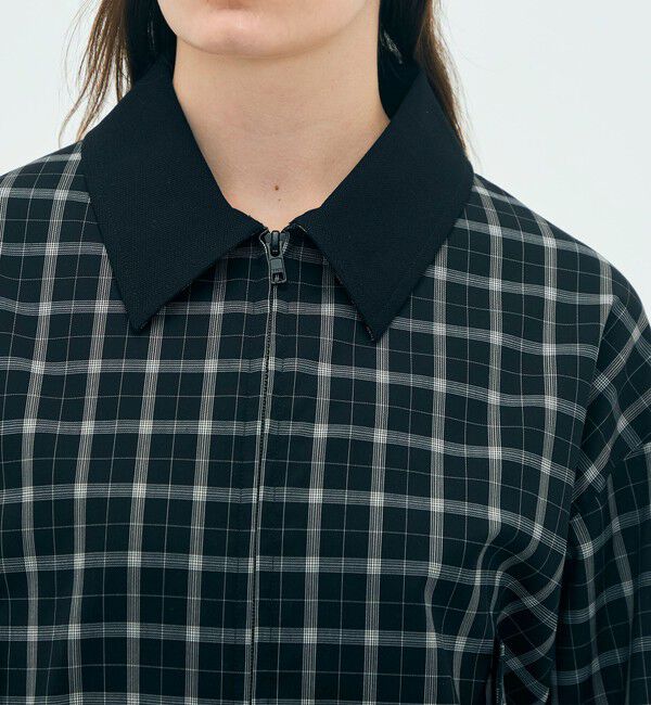 Edition「edition pourell Super 120'sトロチェック コットンカラーブルゾン」|ブルゾン・スタジャン|