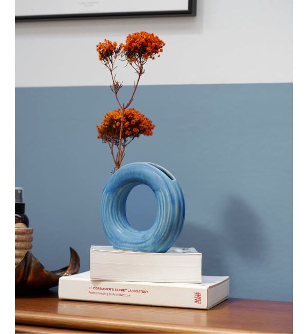 journal standard Furniture「FLOWER VASE ROUND　フラワーベース 花器」|その他|ブルー A