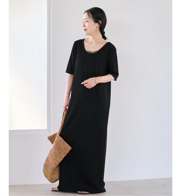 Plage「《追加》Rib ハーフスリーブ ワンピース 4」|ワンピース|