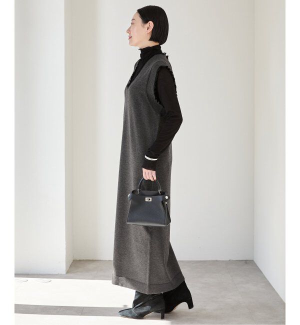 VERMEIL par iena「woolmix フリルリブニットワンピース」|ワンピース|
