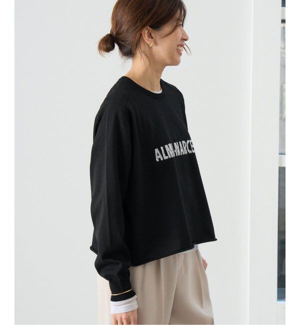 IENA「LEVITAコットン ロゴニット」|ニット・セーター|