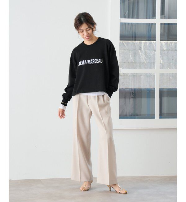 IENA「LEVITAコットン ロゴニット」|ニット・セーター|