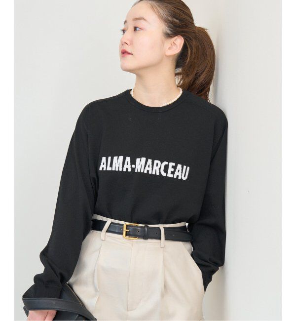 IENA「LEVITAコットン ロゴニット」|ニット・セーター|