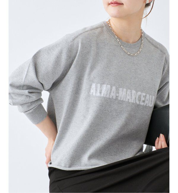 IENA「LEVITAコットン ロゴニット」|ニット・セーター|