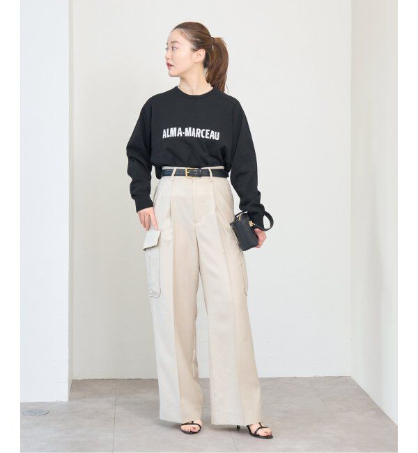 IENA「LEVITAコットン ロゴニット」|ニット・セーター|