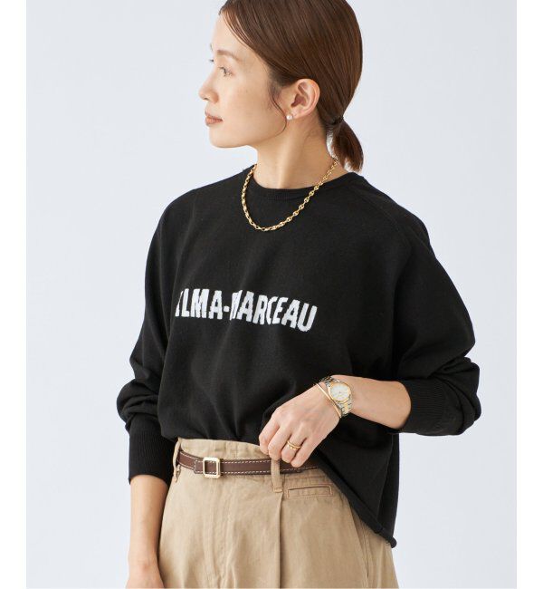 IENA「LEVITAコットン ロゴニット」|ニット・セーター|