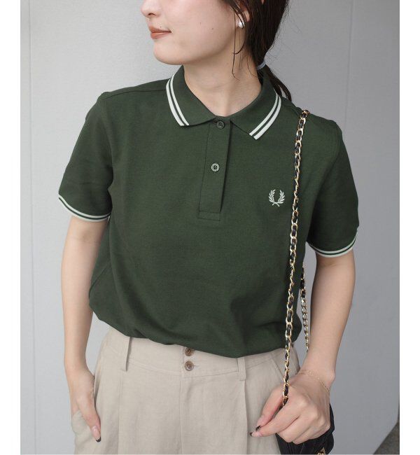 SLOBE IENA「FRED PERRY/フレッドペリー TWIN TIPPED  SHIRT G3600」|Tシャツ・カットソー|グリーン