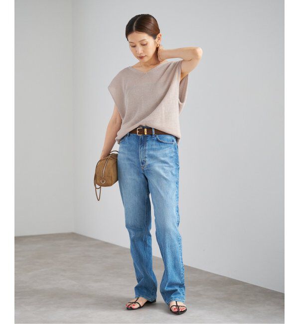 IENA「《追加》コットンギマ フレンチプルオーバー」|ニット・セーター|