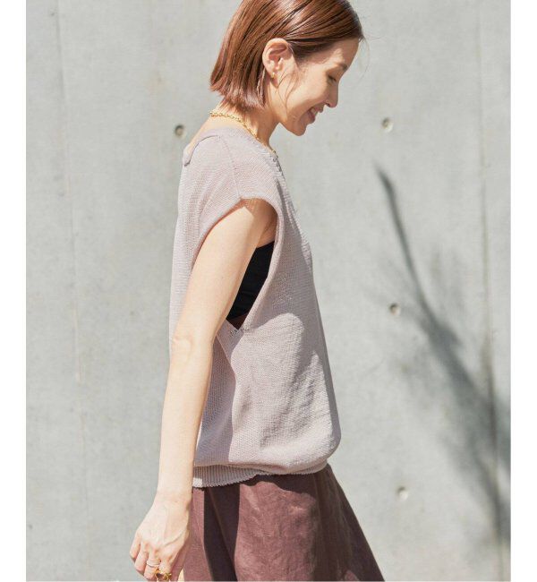 IENA「《追加》コットンギマ フレンチプルオーバー」|ニット・セーター|