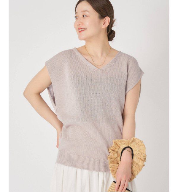 IENA「《追加》コットンギマ フレンチプルオーバー」|ニット・セーター|