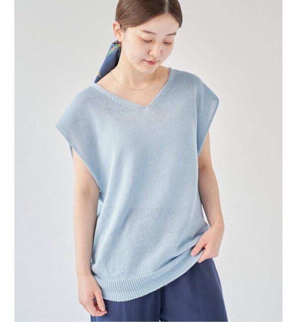 IENA「《追加》コットンギマ フレンチプルオーバー」|ニット・セーター|