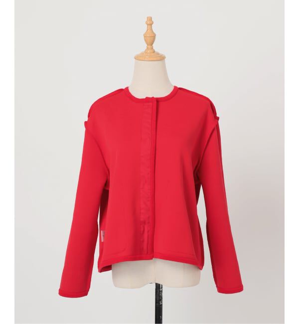 SLOBE IENA「《一部WEB・店舗限定カラーあり》ダブルフェイスニットジャケット」|カーディガン|