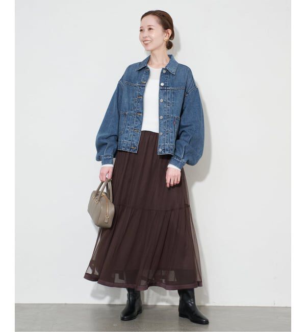 SLOBE IENA「《追加》Levi&rsquo;s/リーバイス SLOBE別注 BALLOON SLEEVE TRACKER デニムジャケット」|デニムジャケット|