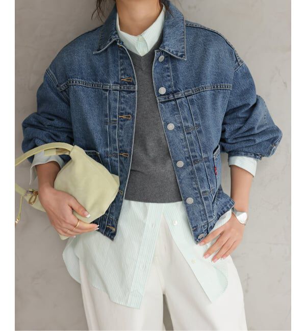 SLOBE IENA「《追加》Levi&rsquo;s/リーバイス SLOBE別注 BALLOON SLEEVE TRACKER デニムジャケット」|デニムジャケット|