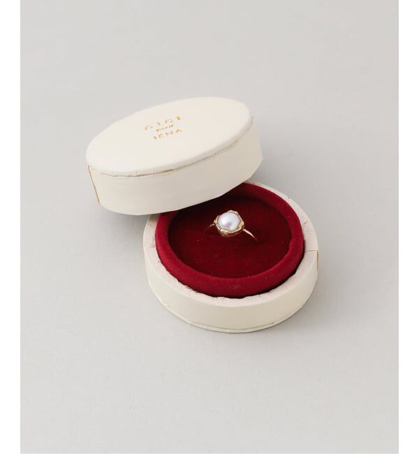 IENA「GIGI/ジジ 別注 PEARL SQUARE RING EX」|リング|