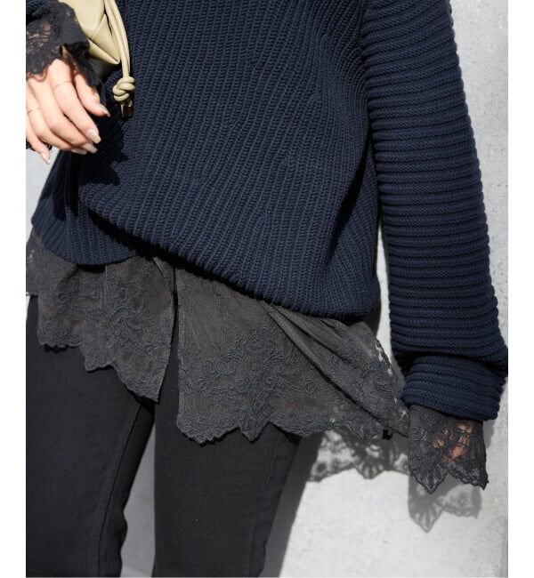 SLOBE IENA「チュールレースブラウス」|シャツ・ブラウス|