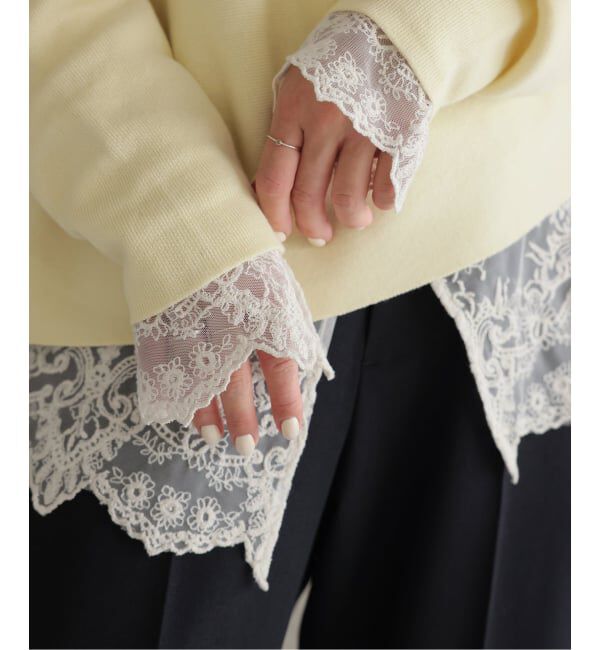 SLOBE IENA「チュールレースブラウス」|シャツ・ブラウス|