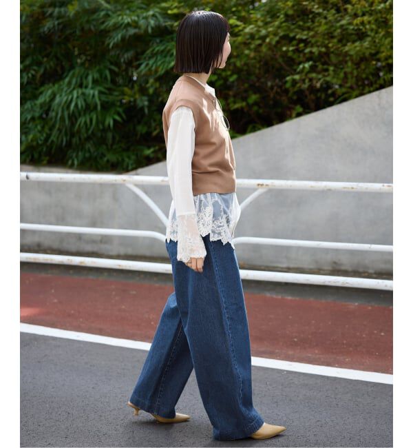 SLOBE IENA「チュールレースブラウス」|シャツ・ブラウス|