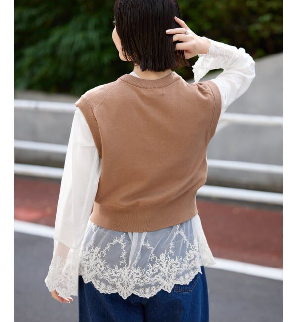 SLOBE IENA「チュールレースブラウス」|シャツ・ブラウス|