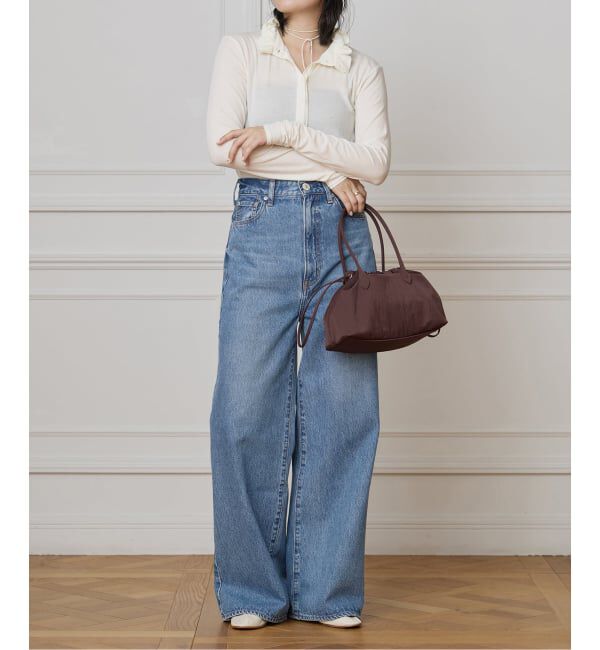 IENA LA BOUCLE「《追加》IENA LA BOUCLE フリルヘンリーネックカットソー」|Tシャツ・カットソー|