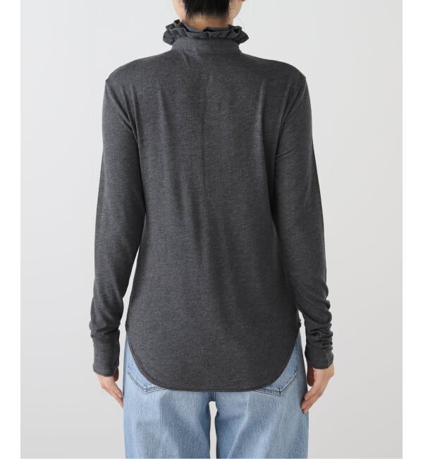 IENA LA BOUCLE「《追加》IENA LA BOUCLE フリルヘンリーネックカットソー」|Tシャツ・カットソー|