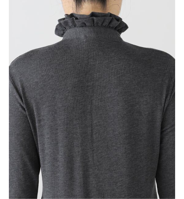 IENA LA BOUCLE「《追加》IENA LA BOUCLE フリルヘンリーネックカットソー」|Tシャツ・カットソー|