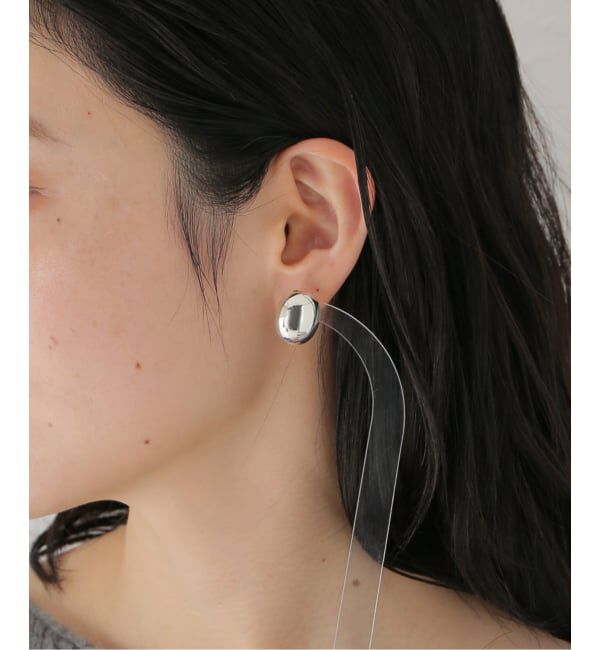 IENA LA BOUCLE「quip queint/クイップクエイント bowling studs oval ピアス  QU032」|ピアス|