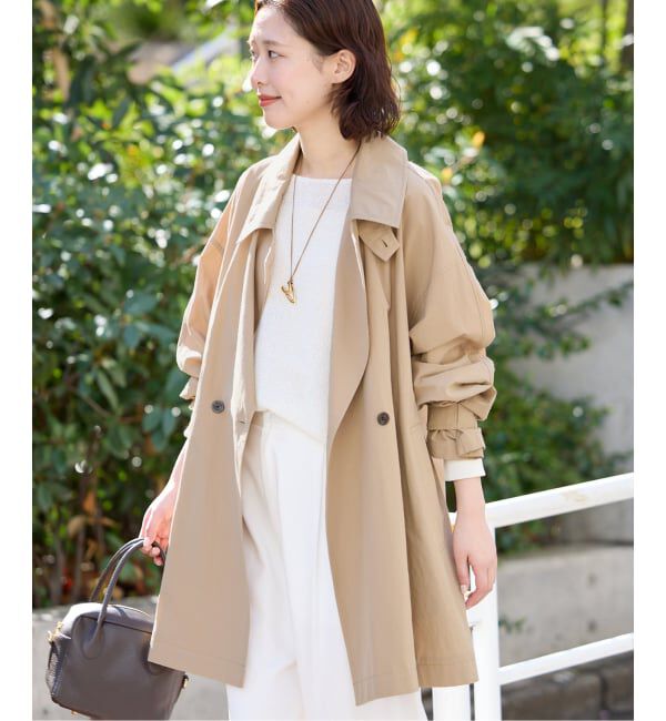 SLOBE IENA「《追加》コットンニュアンストレンチコート」|トレンチコート|
