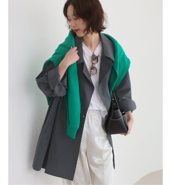 SLOBE IENA「《追加》コットンニュアンストレンチコート」|トレンチコート|