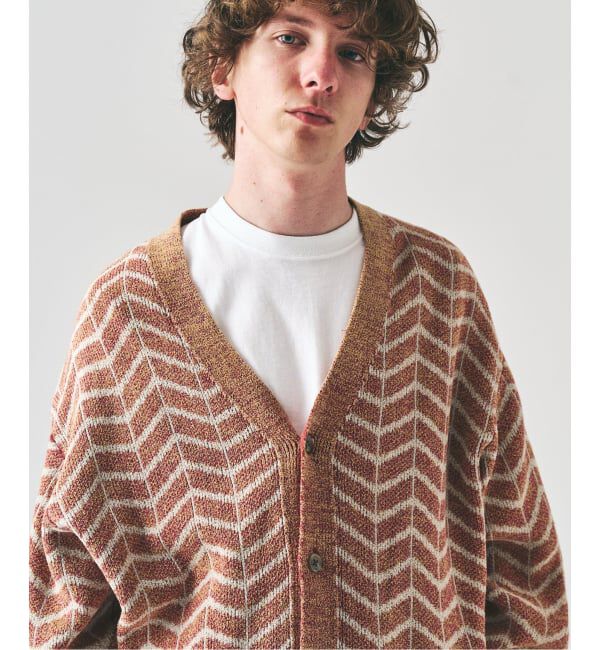 417 EDIFICE「インディゴジャガードカーディガン」|カーディガン|