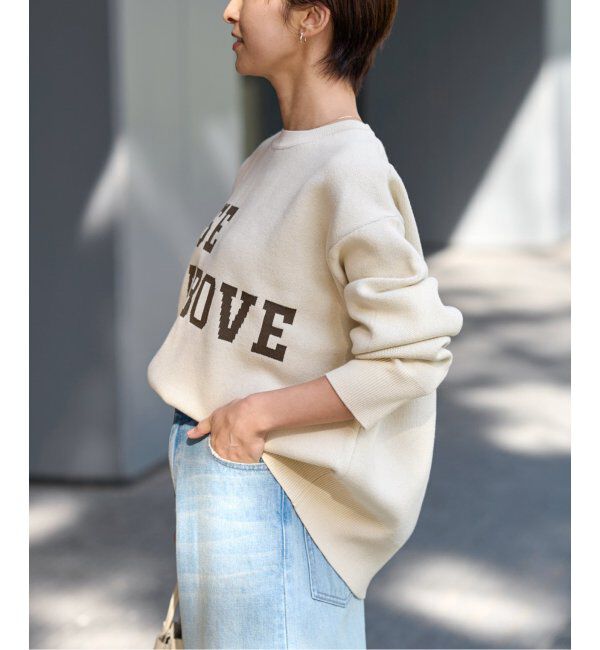 JOURNAL STANDARD relume「RISE ABOVEロゴニット」|ニット・セーター|