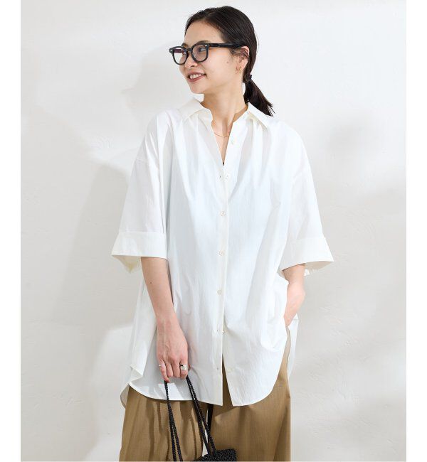 JOURNAL STANDARD「《追加》【＆FUNCTION】【接触冷感/UVカット】タイプライタービッグシャツ」|シャツ・ブラウス|