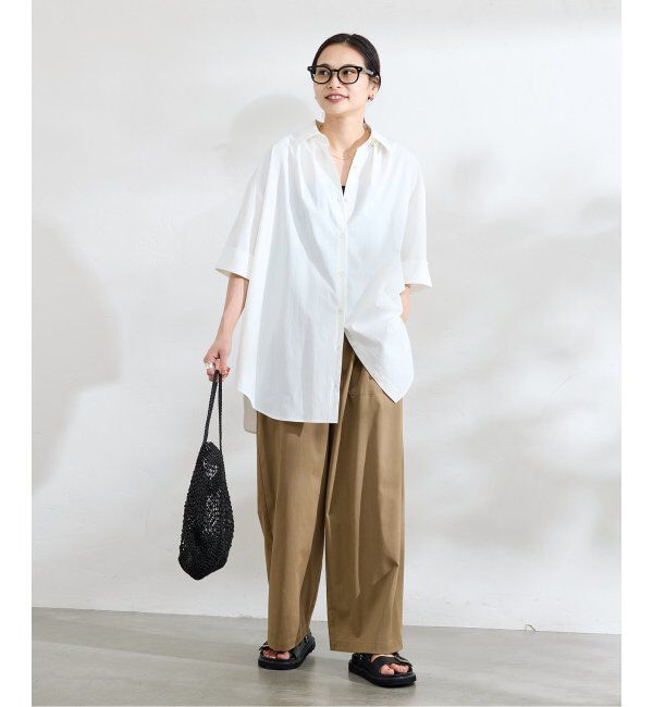 JOURNAL STANDARD「《追加》【＆FUNCTION】【接触冷感/UVカット】タイプライタービッグシャツ」|シャツ・ブラウス|