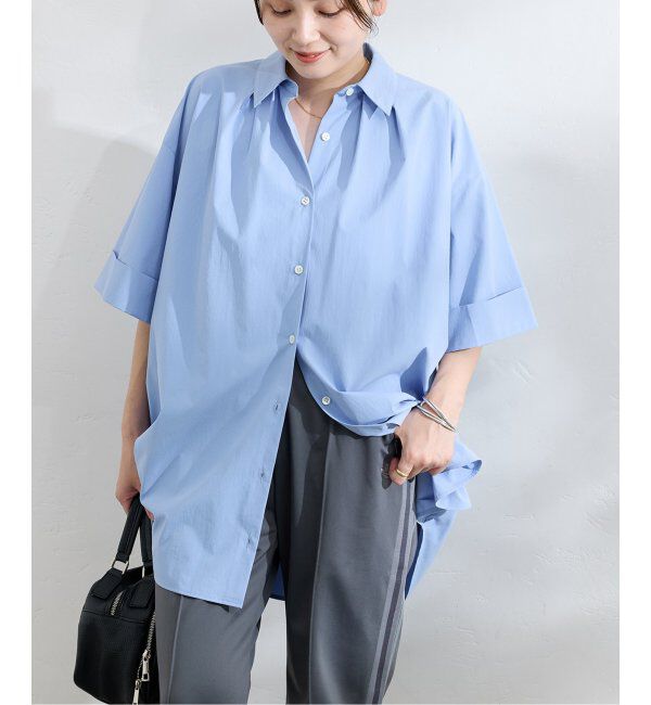 JOURNAL STANDARD「《追加》【＆FUNCTION】【接触冷感/UVカット】タイプライタービッグシャツ」|シャツ・ブラウス|