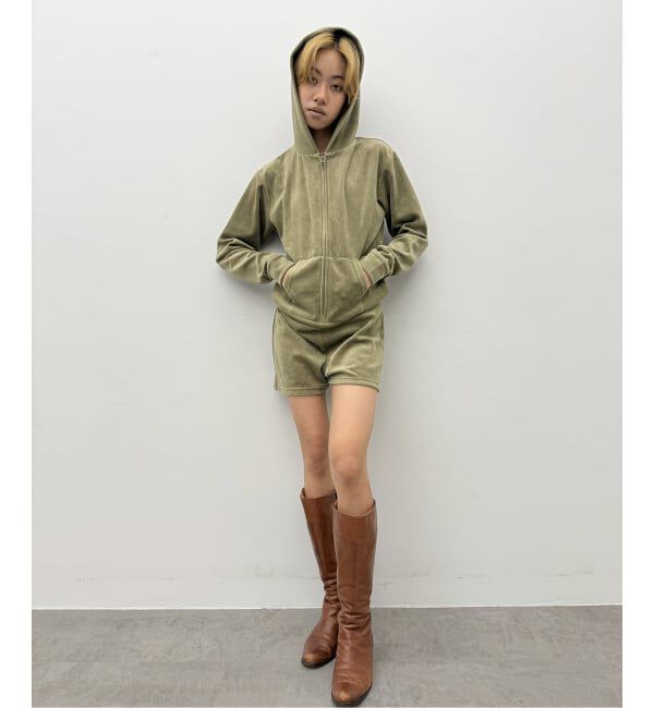 Oriens JOURNAL STANDARD「ベロアフーディーロンパース」|オールインワン|