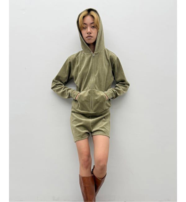 Oriens JOURNAL STANDARD「ベロアフーディーロンパース」|オールインワン|