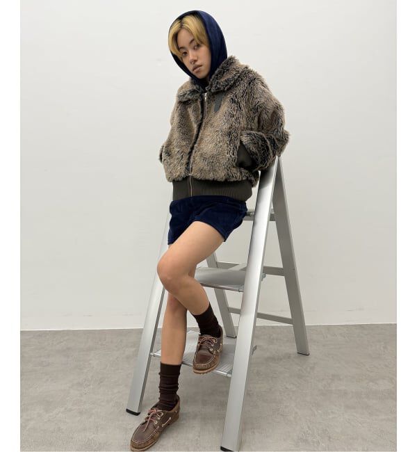 Oriens JOURNAL STANDARD「ベロアフーディーロンパース」|オールインワン|