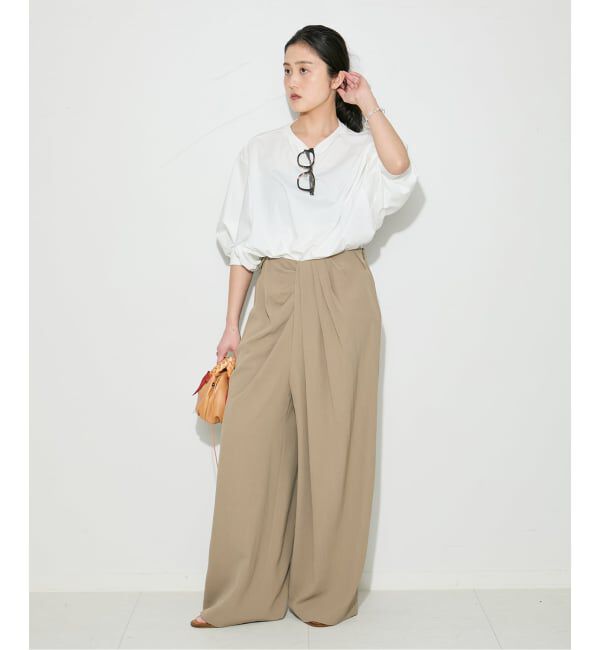 journal standard L'essage「ウォッシャブル TTツイル ラップパンツ」|その他|