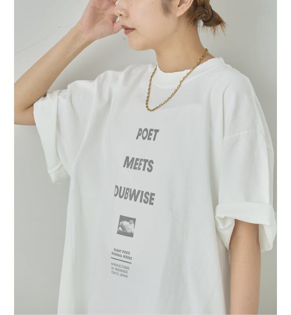 journal standard L'essage「《予約》POET MEETS DUBWISE LOOSE FIT LOGO Tシャツ」|Tシャツ・カットソー|ホワイト