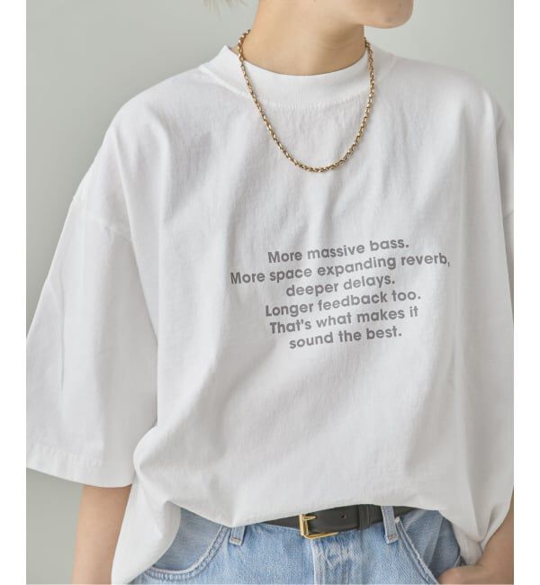 journal standard L'essage「《予約》POET MEETS DUBWISE 別注LOOSE FIT Tシャツ」|Tシャツ・カットソー|ホワイト