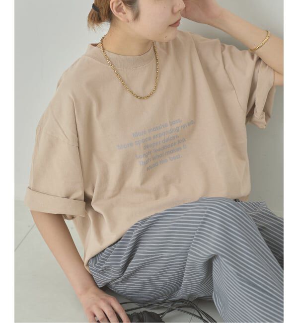 journal standard L'essage「《予約》POET MEETS DUBWISE 別注LOOSE FIT Tシャツ」|Tシャツ・カットソー|ベージュ