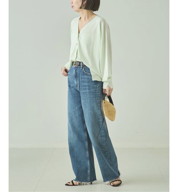 journal standard L'essage「《予約/接触冷感/手洗い可》クールタッチワイドVカーディガン」|カーディガン|